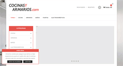 Desktop Screenshot of cocinasyarmarios.com